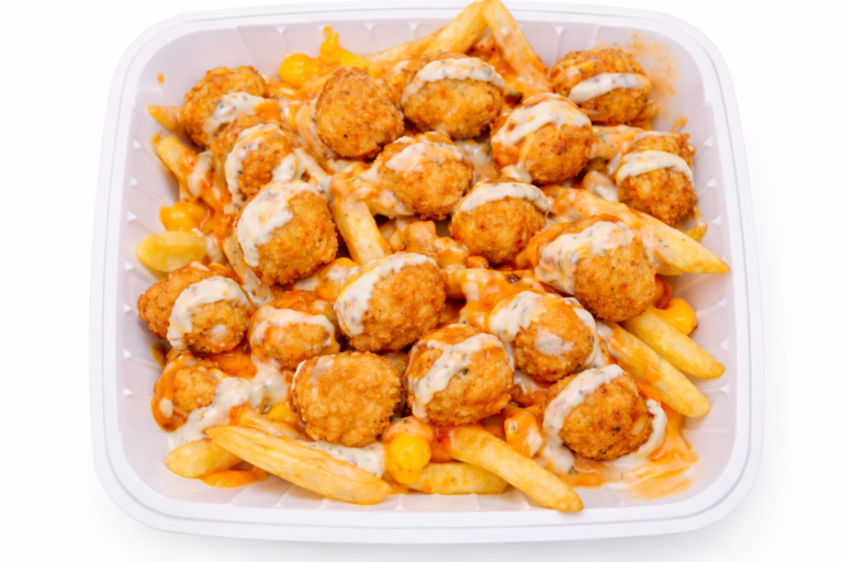 Popcorn Chicken Loaded Fries